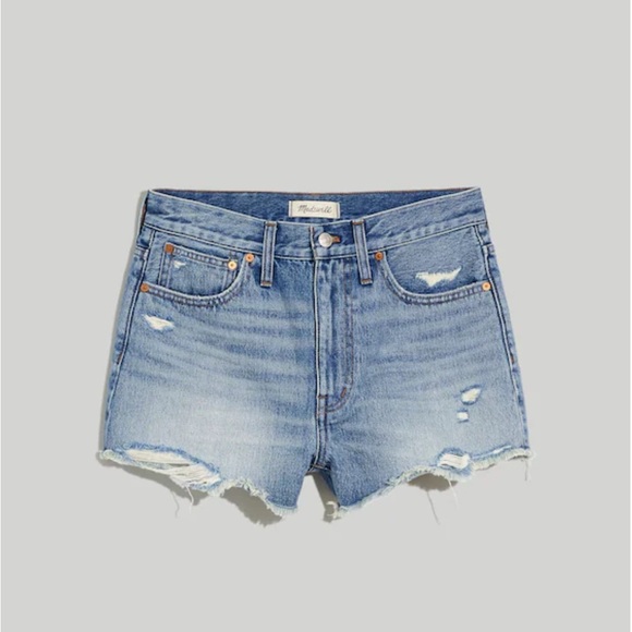 Madewell Pants - Madewell Relaxed Denim Shorts in Renfield Wash: Destructed Edition Size 26